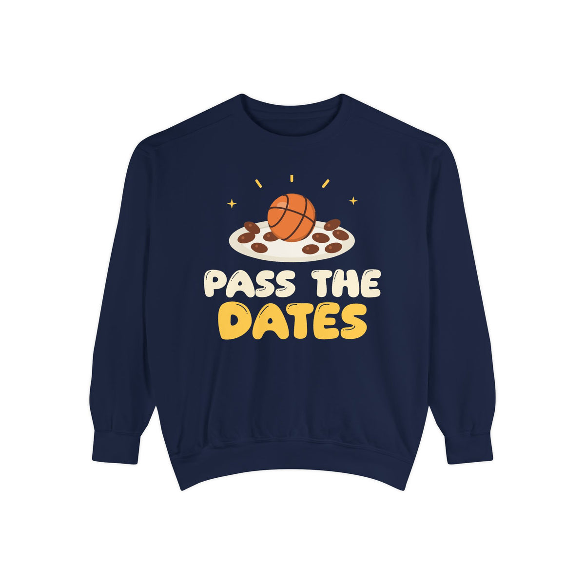 Pass The Dates Muslim Sweatshirt | Ramadan Basketball Pun Pass The Dates Iftar Kids Muslim | AdabStars Islamic Kids Apparel