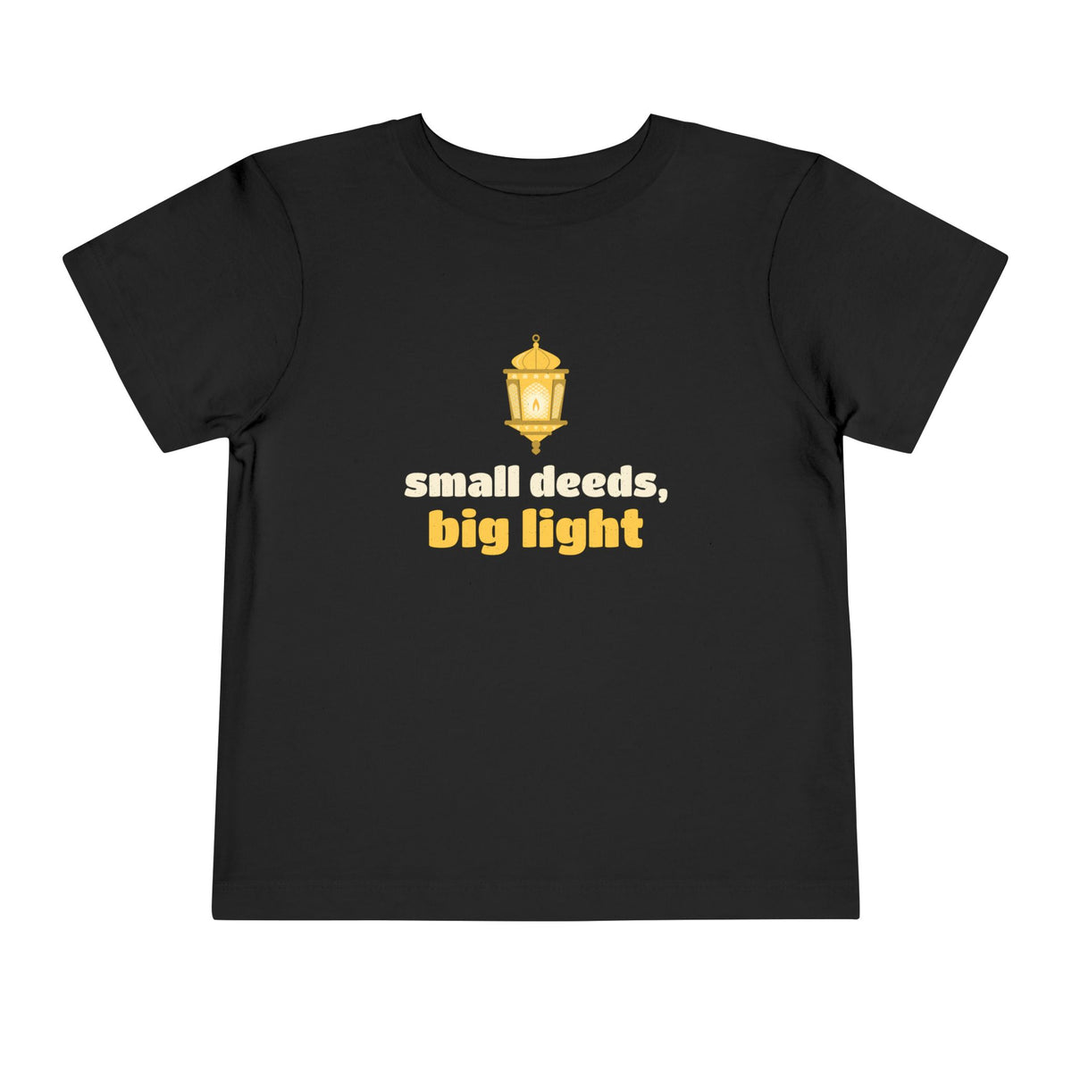 Small Deeds, Big Light Ramadan Toddler T-Shirt in Black – AdabStars