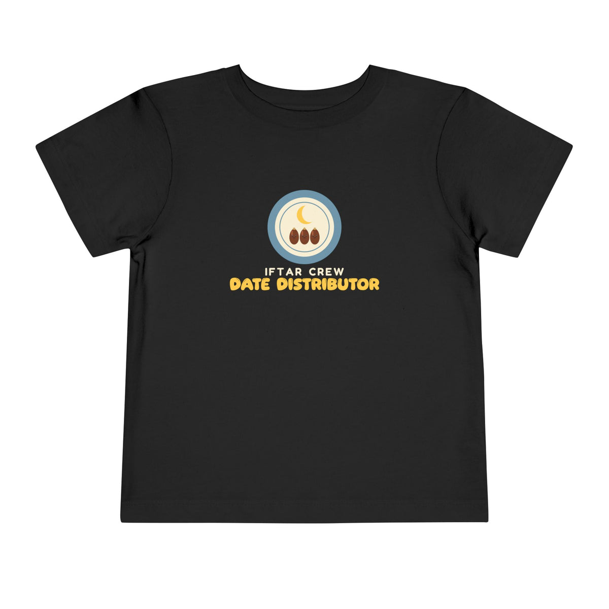 Iftar Crew: Date Distributor Toddler Tee | Crew Date Distributor Ramadan Kids Sibling Set | AdabStars Islamic Kids Apparel