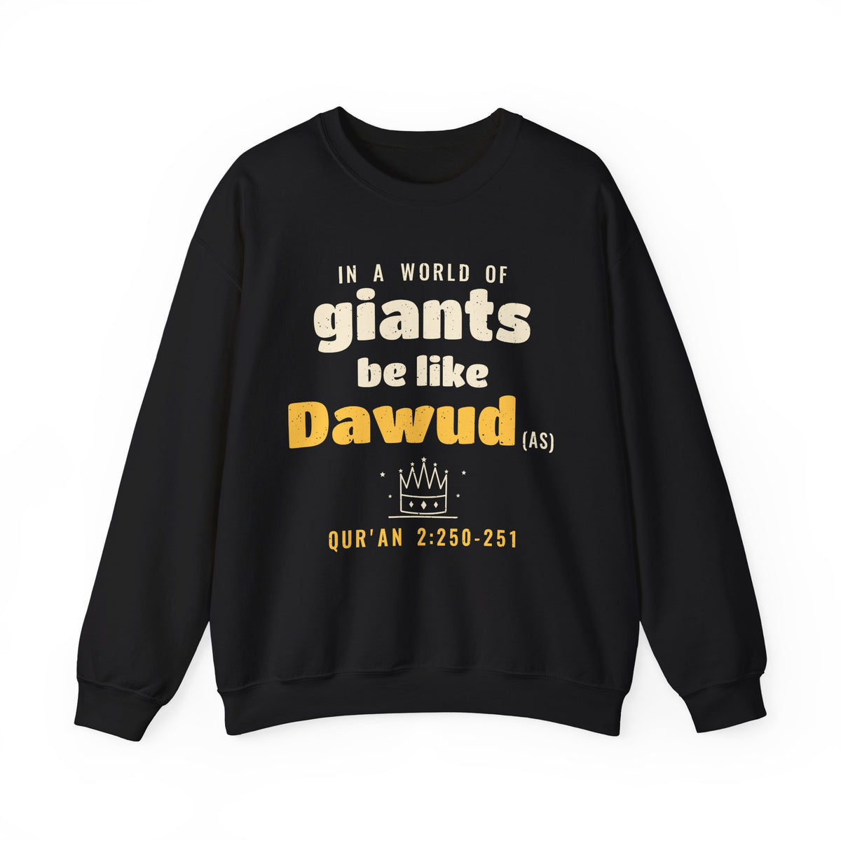 Be Like Dawud (AS) Crewneck Sweatshirt in Black – AdabStars