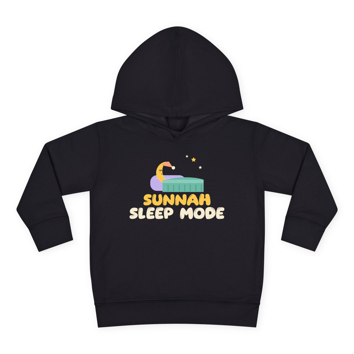 Sunnah Sleep Mode Islamic Toddler Hoodie in Black – AdabStars