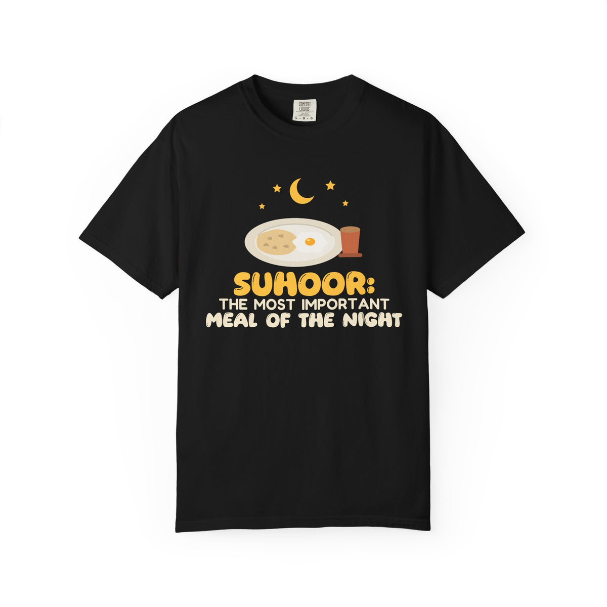 Suhoor: Most Important Meal Of The Night Heavyweight Tee | Suhoor Most Important Meal Of The Night Ramadan Funny Food | AdabStars Islamic Apparel