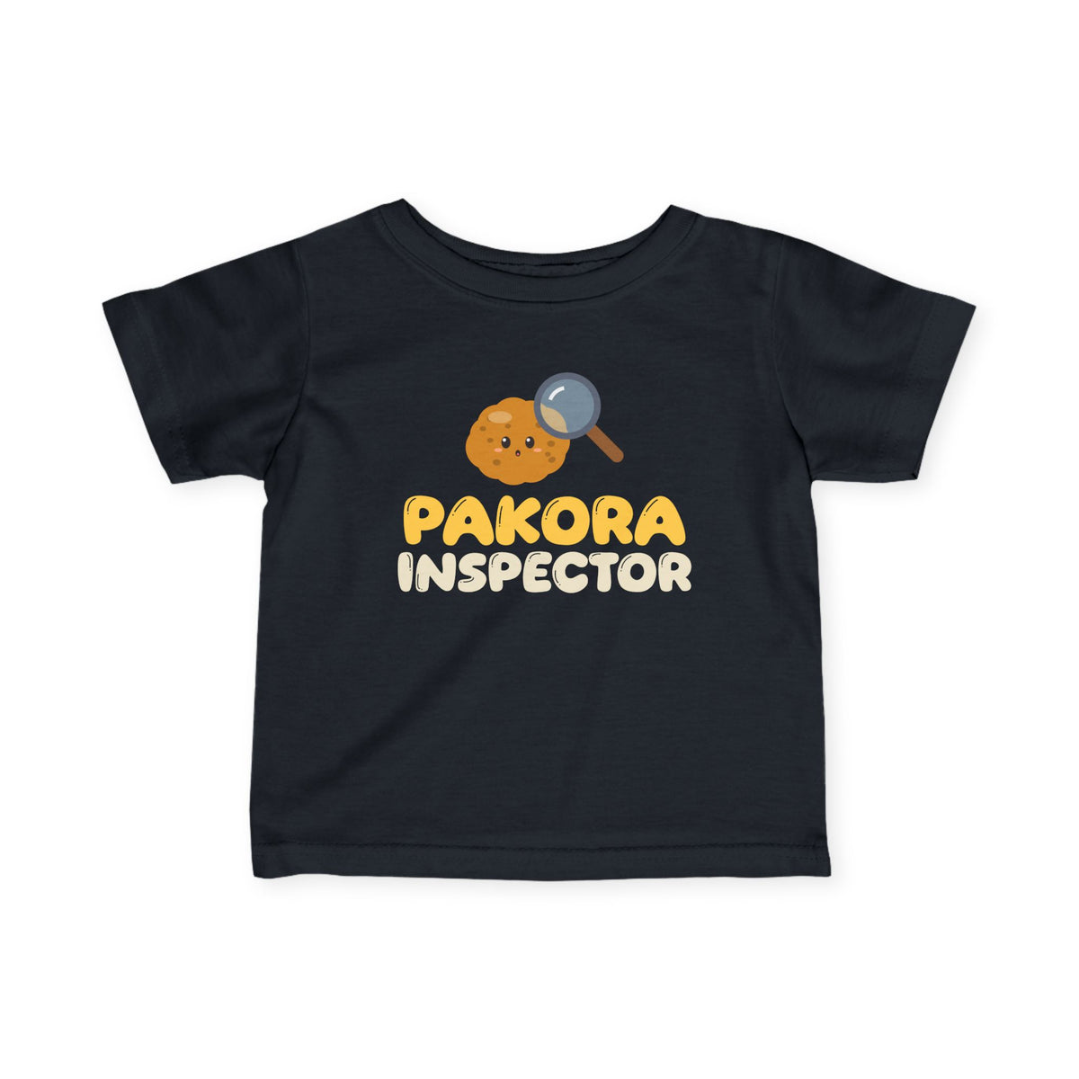 Pakora Inspector Ramadan Baby T-Shirt in Black – AdabStars
