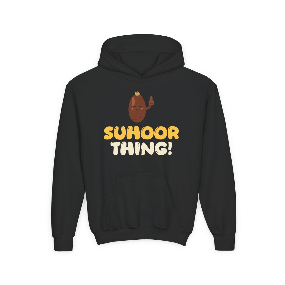 Suhoor Thing! Kids Hoodie | Thing Ramadan Kids Date Fruit Thumbs Up Pun Funny | AdabStars Islamic Kids Apparel