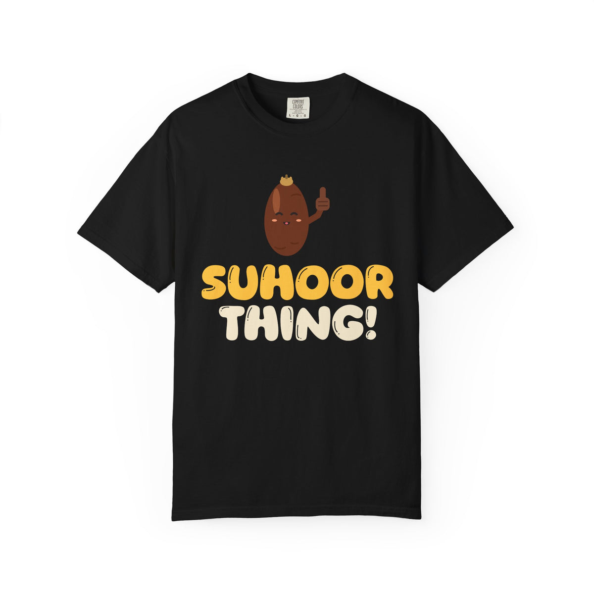 Suhoor Thing! Heavyweight T-Shirt in Black – AdabStars