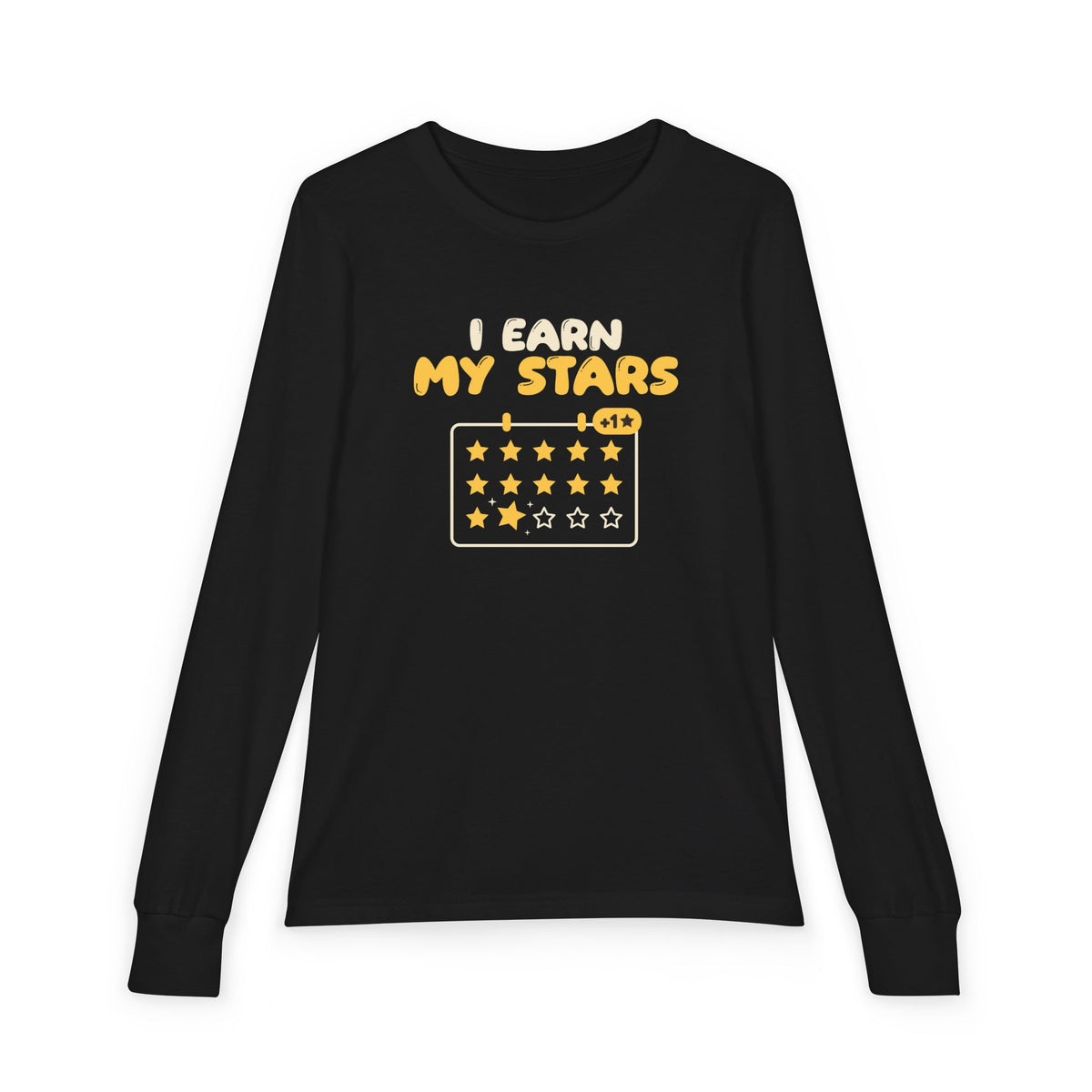 I Earn My Stars Ramadan Kids Long Sleeve Shirt | Adab Kids I Earn My Stars Reward Chart Good Manners | AdabStars Islamic Kids Apparel
