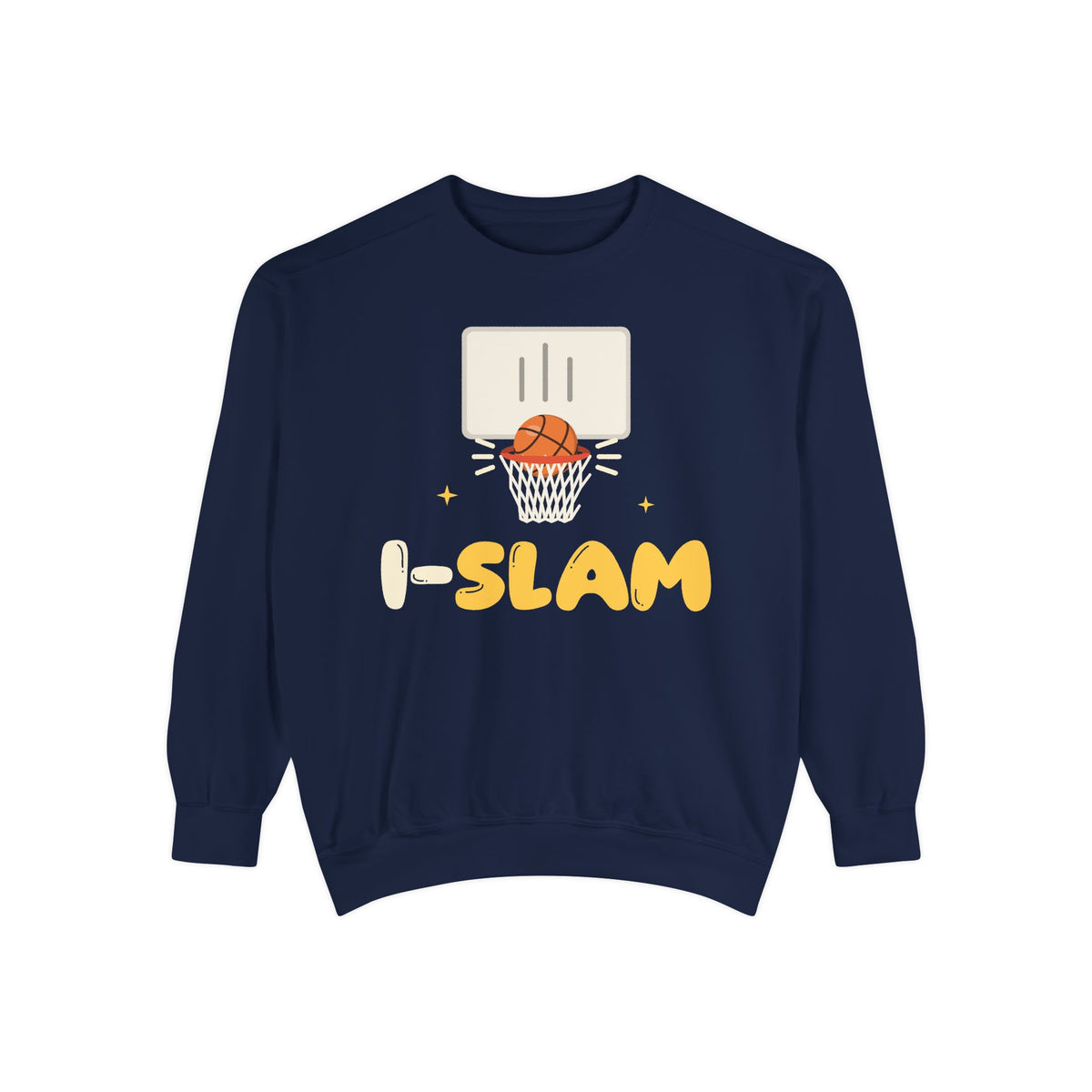 I-Slam Muslim Sweatshirt | Muslim Basketball Kids I-Slam Pun Proud Islam Hoop Dunk | AdabStars Islamic Kids Apparel