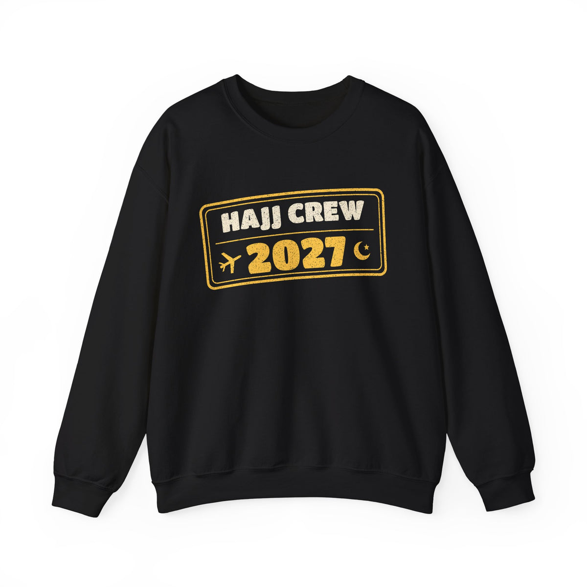 Hajj Crew 2027 Islamic Crewneck Sweatshirt | Season Pilgrims Entry Stamp Islamic Journey | AdabStars Islamic Apparel