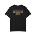 With Hardship Comes Ease Heavyweight Tee | Surah Ash-Sharh Qur'an 94:5-6 on the Back Islamic Reminder | AdabStars