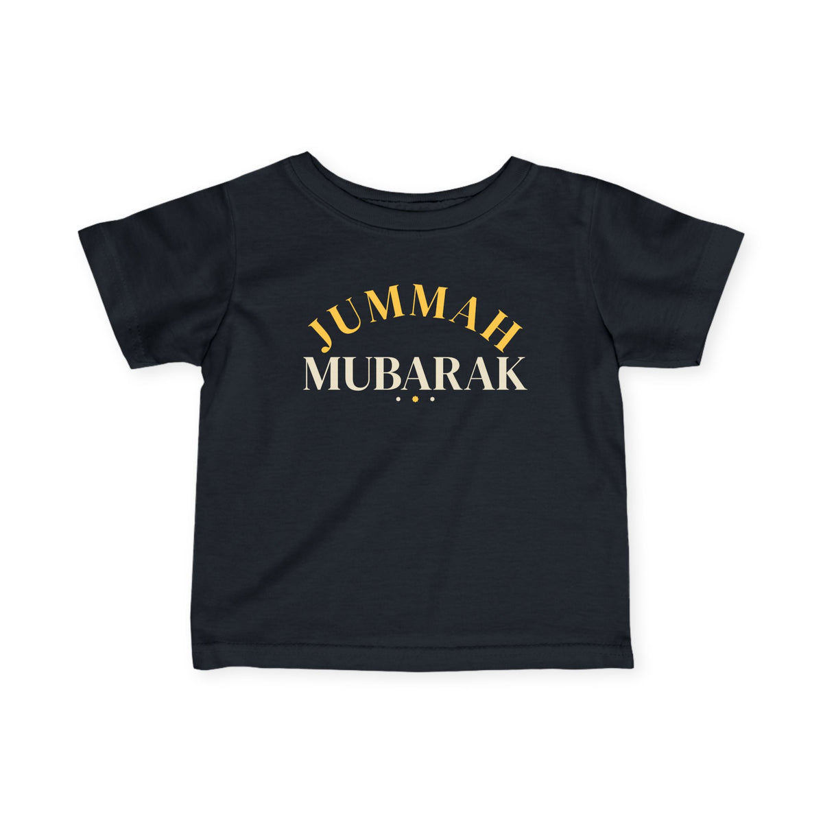 Jummah Mubarak Arch Islamic Baby T-Shirt in Black – AdabStars
