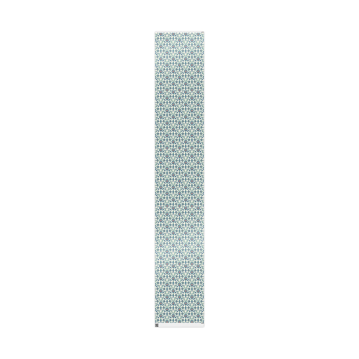 Ottoman Floral Gift Wrap – flat 30 in x 180 in sheet, view 1 – Taqwa Arts