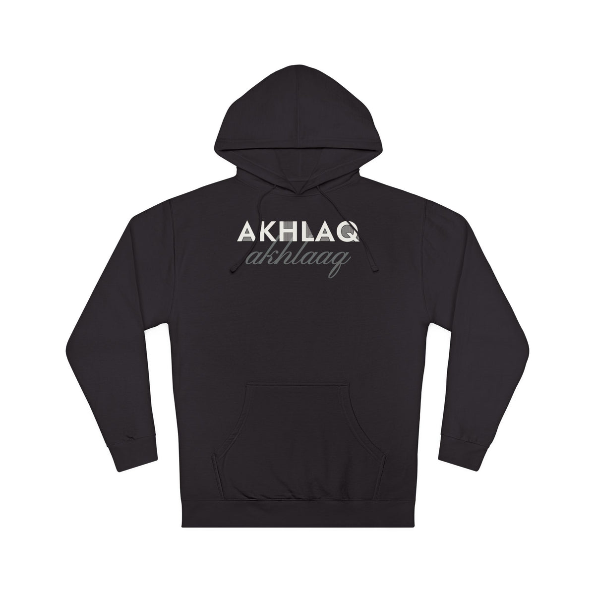 Akhlaq Islamic Hoodie | Arabic Word Good Character Minimal Streetwear Ramadan | AdabStars Islamic Apparel