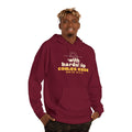 With Hardship Comes Ease Hoodie | Surah Ash-Sharh Qur'an 94:5-6 on the Back Islamic Reminder | AdabStars
