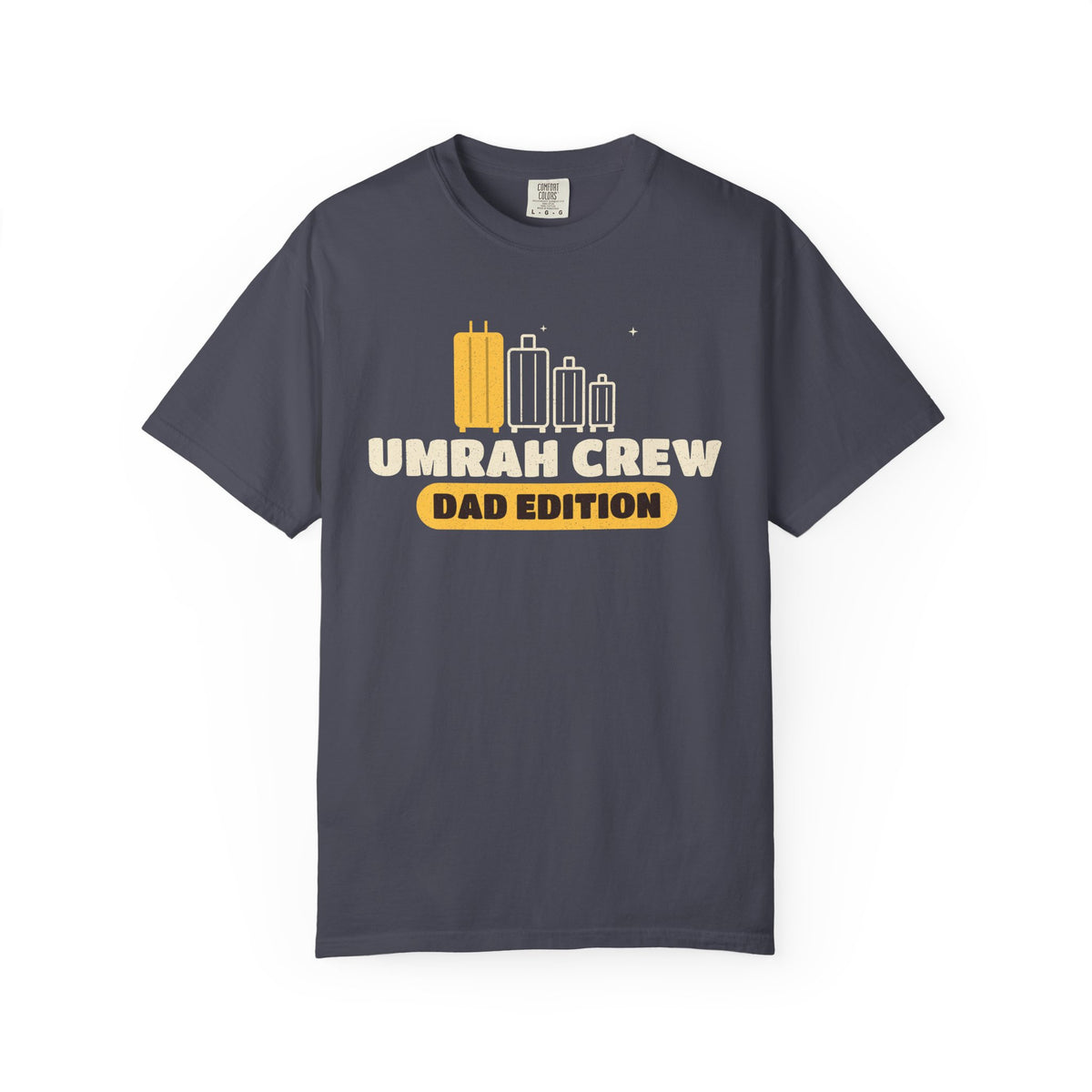 Umrah Crew Dad Edition Heavyweight T-Shirt in Navy – AdabStars