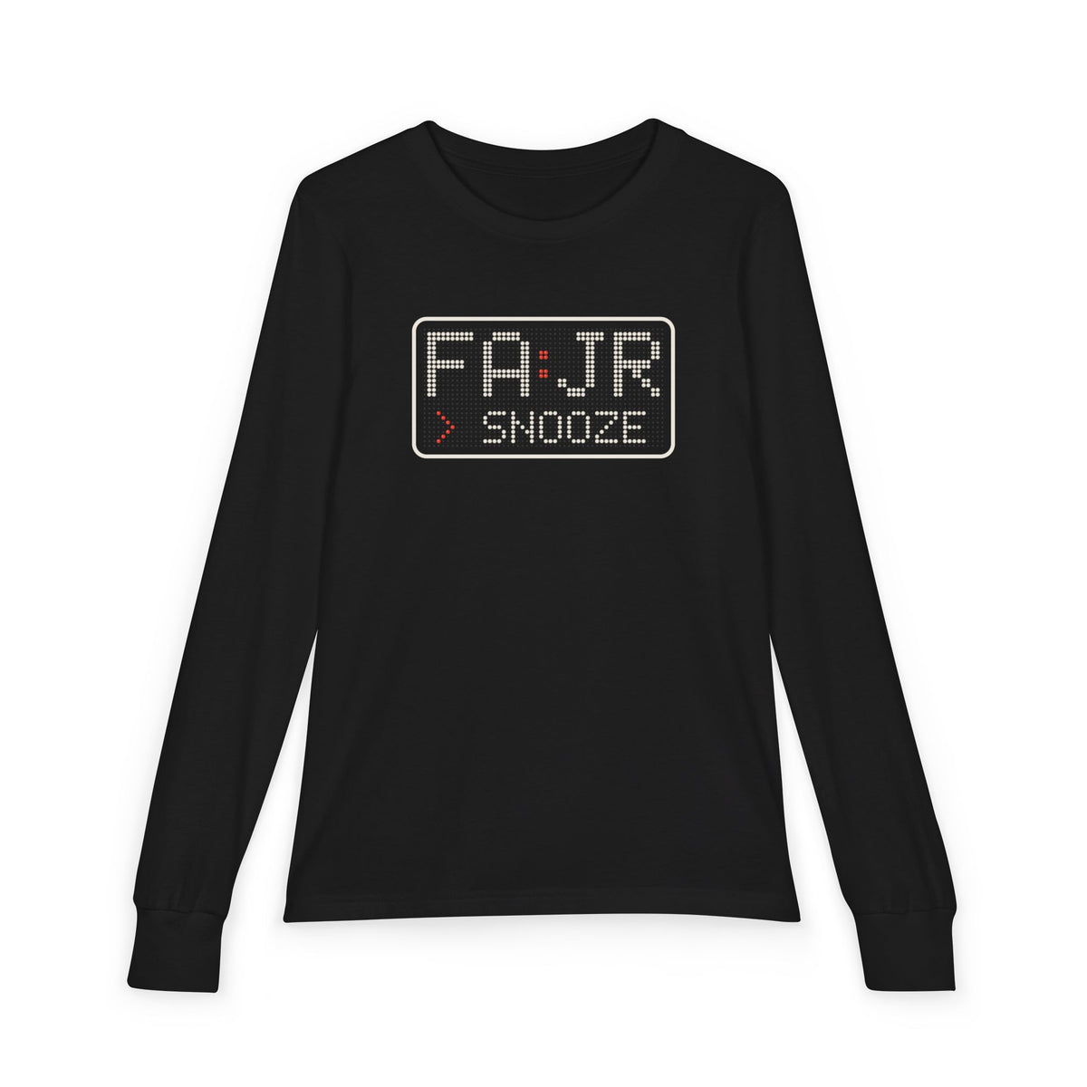 Fajr > Snooze Islamic Kids Kids Long Sleeve Shirt in Black – AdabStars