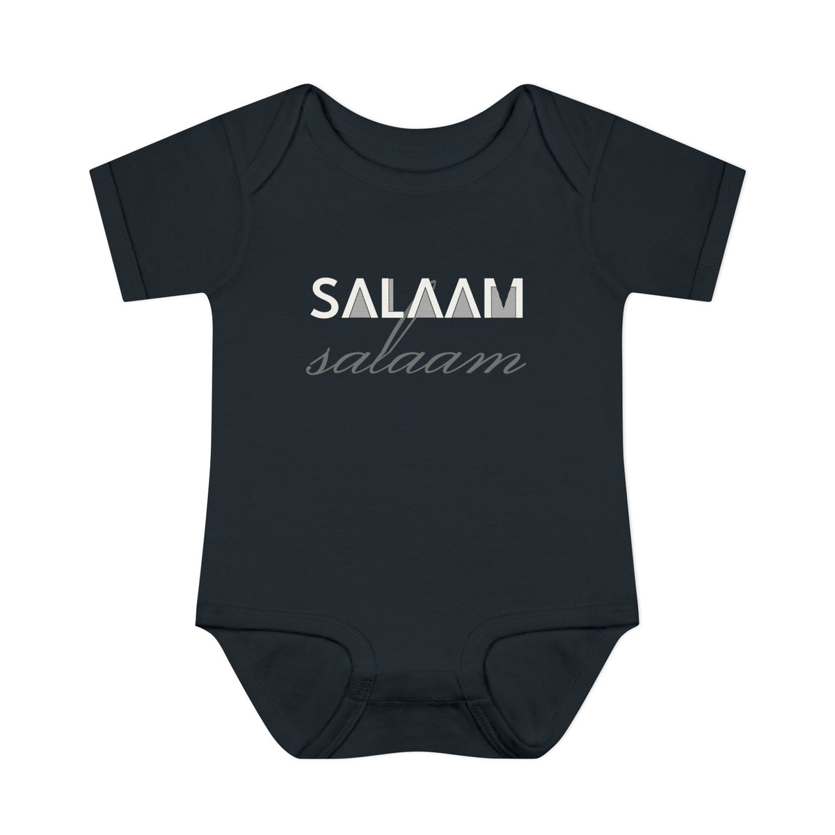 Salaam Islamic Baby Bodysuit in Black – AdabStars