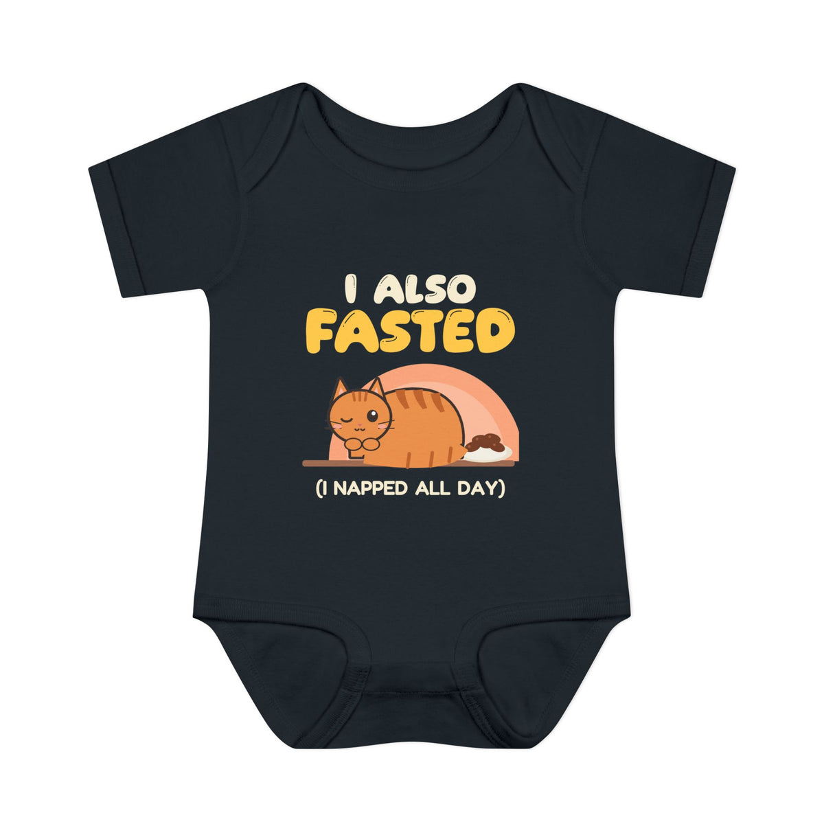 I Also Fasted Baby Bodysuit in Black – AdabStars