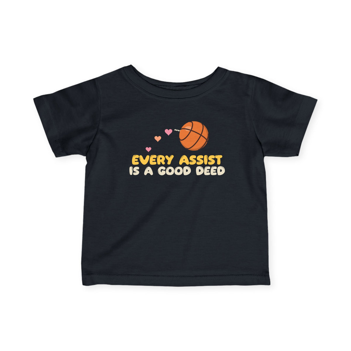 Every Assist Is A Good Deed Muslim Baby T-Shirt in Black – AdabStars