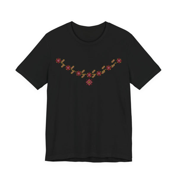 Tatreez Rose Vine Islamic Unisex T-Shirt in Black – AdabStars