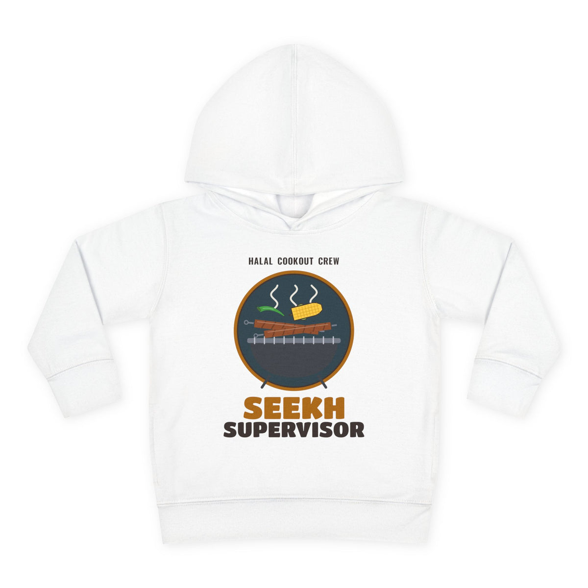 Seekh Supervisor Halal Cookout Toddler Hoodie in White – AdabStars