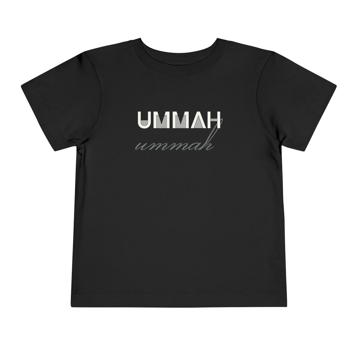 Ummah Islamic Toddler T-Shirt in Black – AdabStars