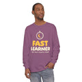 Fast Learner Ramadan Long Sleeve Shirt | Ramadan Kids First Fasting Pun Stopwatch | AdabStars Islamic Kids Apparel