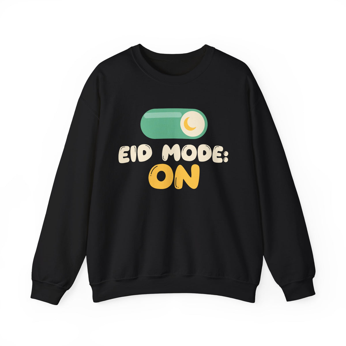 Eid Mode: On Crewneck Sweatshirt in Black – AdabStars