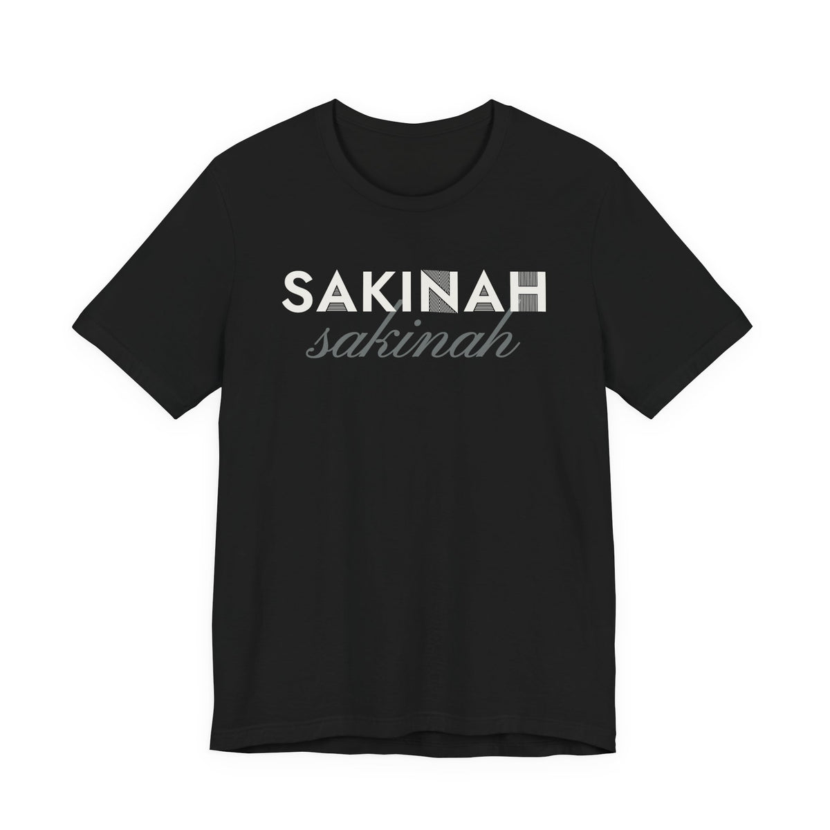 Sakinah Islamic Shirt | Islamic Inner Peace Script Lettering Eid Ramadan | AdabStars Islamic Apparel