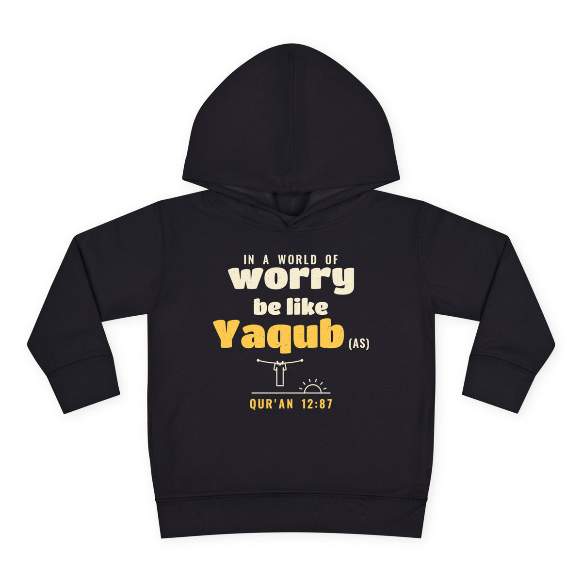 Be Like Yaqub (AS) Toddler Hoodie in Black – AdabStars
