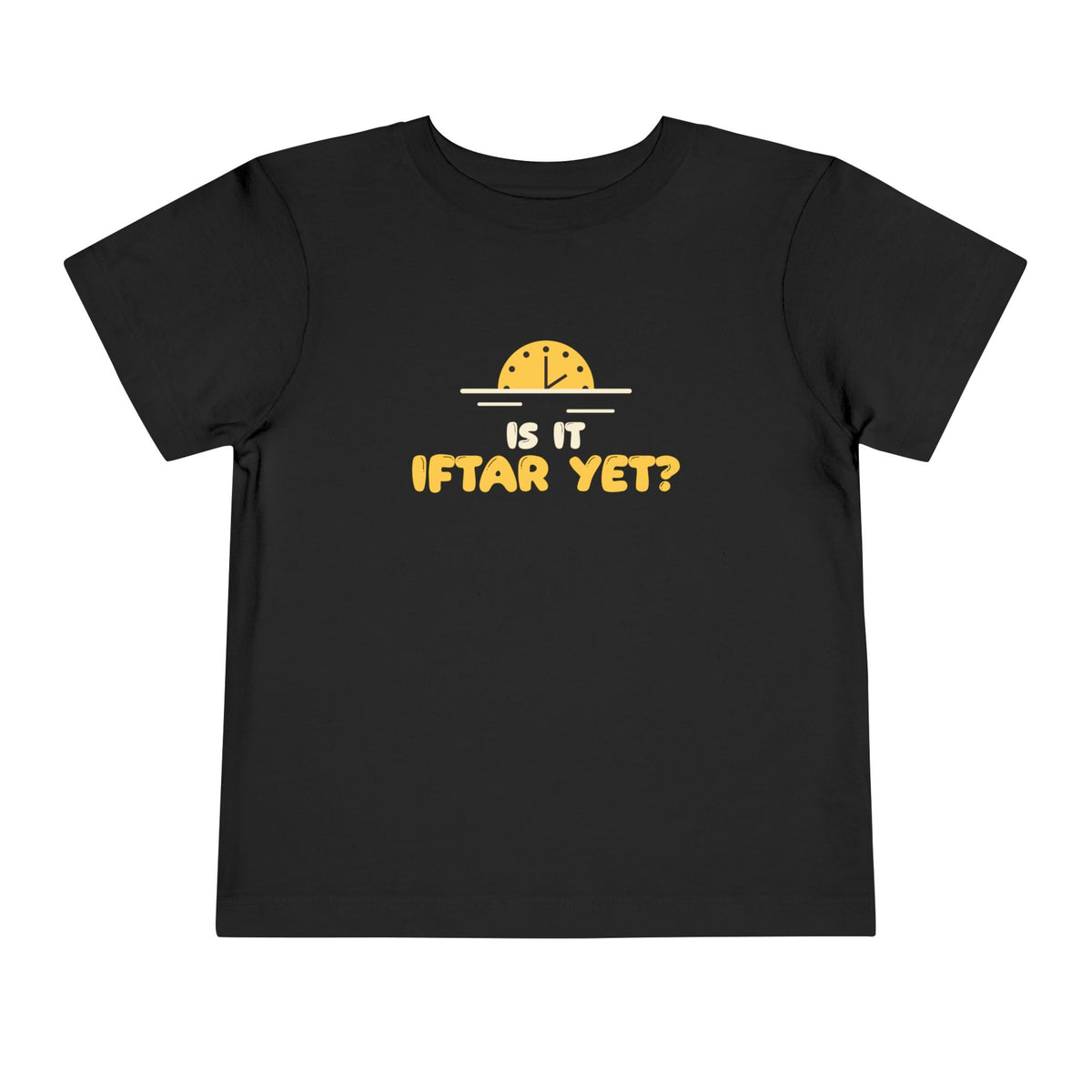 Is It Iftar Yet? Ramadan Toddler T-Shirt in Black – AdabStars