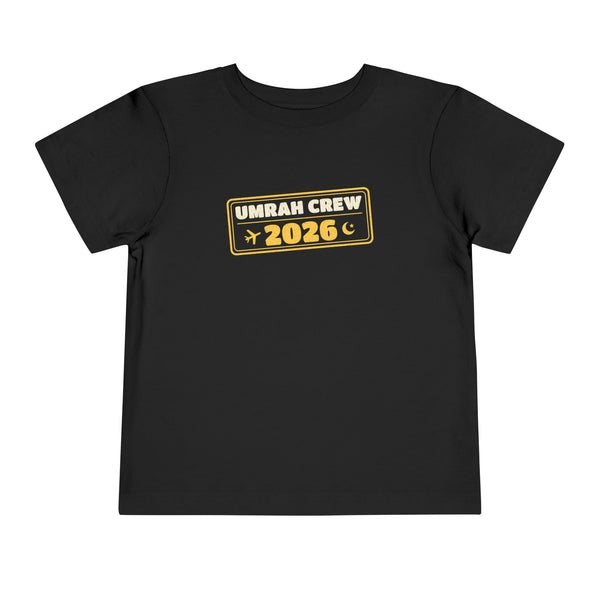 Umrah Crew 2026 Toddler T-Shirt in Black – AdabStars