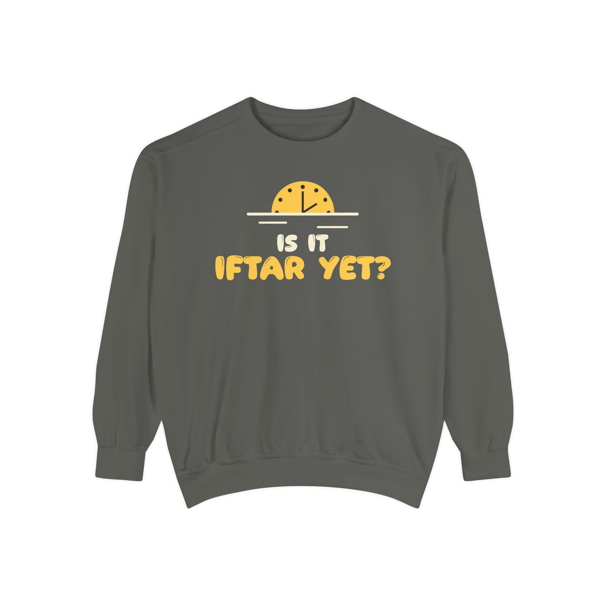 Is It Iftar Yet? Ramadan Sweatshirt | Ramadan Kids Sunset Countdown Fasting | AdabStars Islamic Apparel