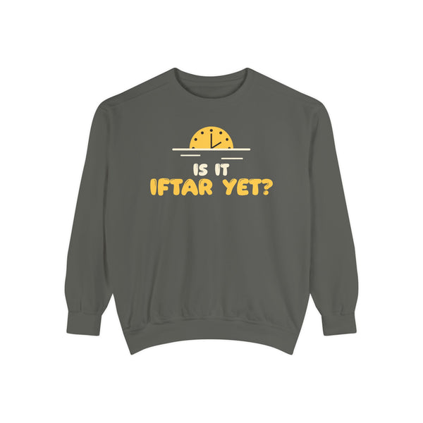 Is It Iftar Yet? Ramadan Sweatshirt | Ramadan Kids Sunset Countdown Fasting | AdabStars Islamic Apparel