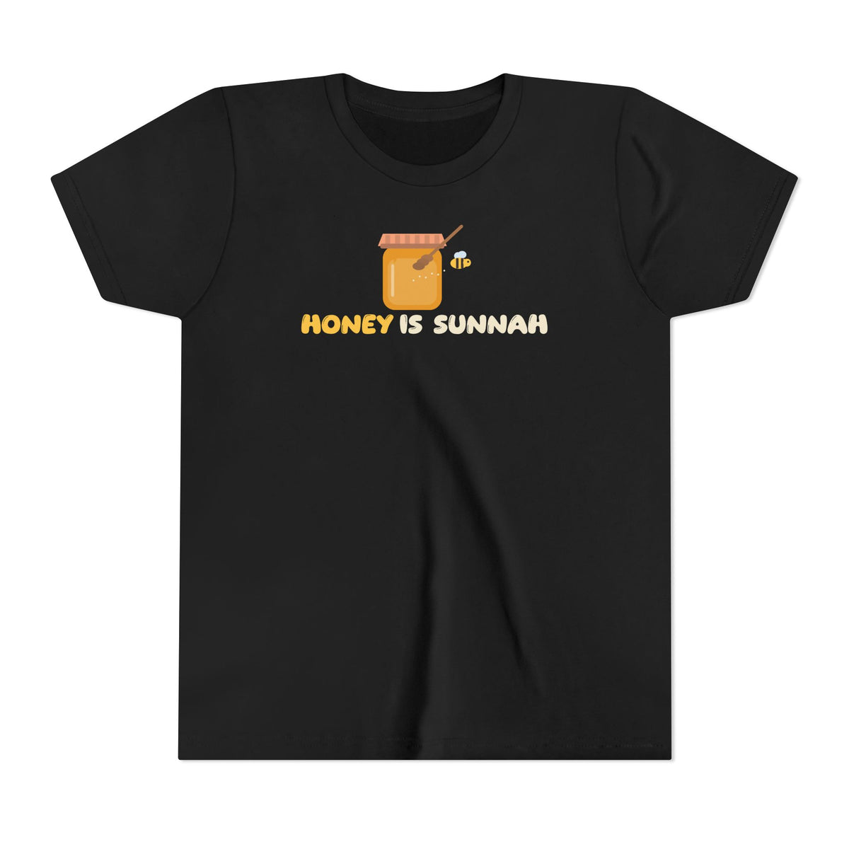 Honey Is Sunnah Islamic Kids T-Shirt in Black – AdabStars