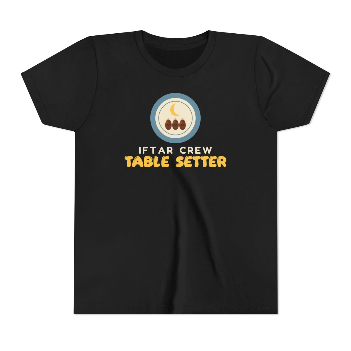 Iftar Crew: Table Setter Kids Tee | Crew Table Setter Ramadan Helper Family Dinner | AdabStars Islamic Kids Apparel