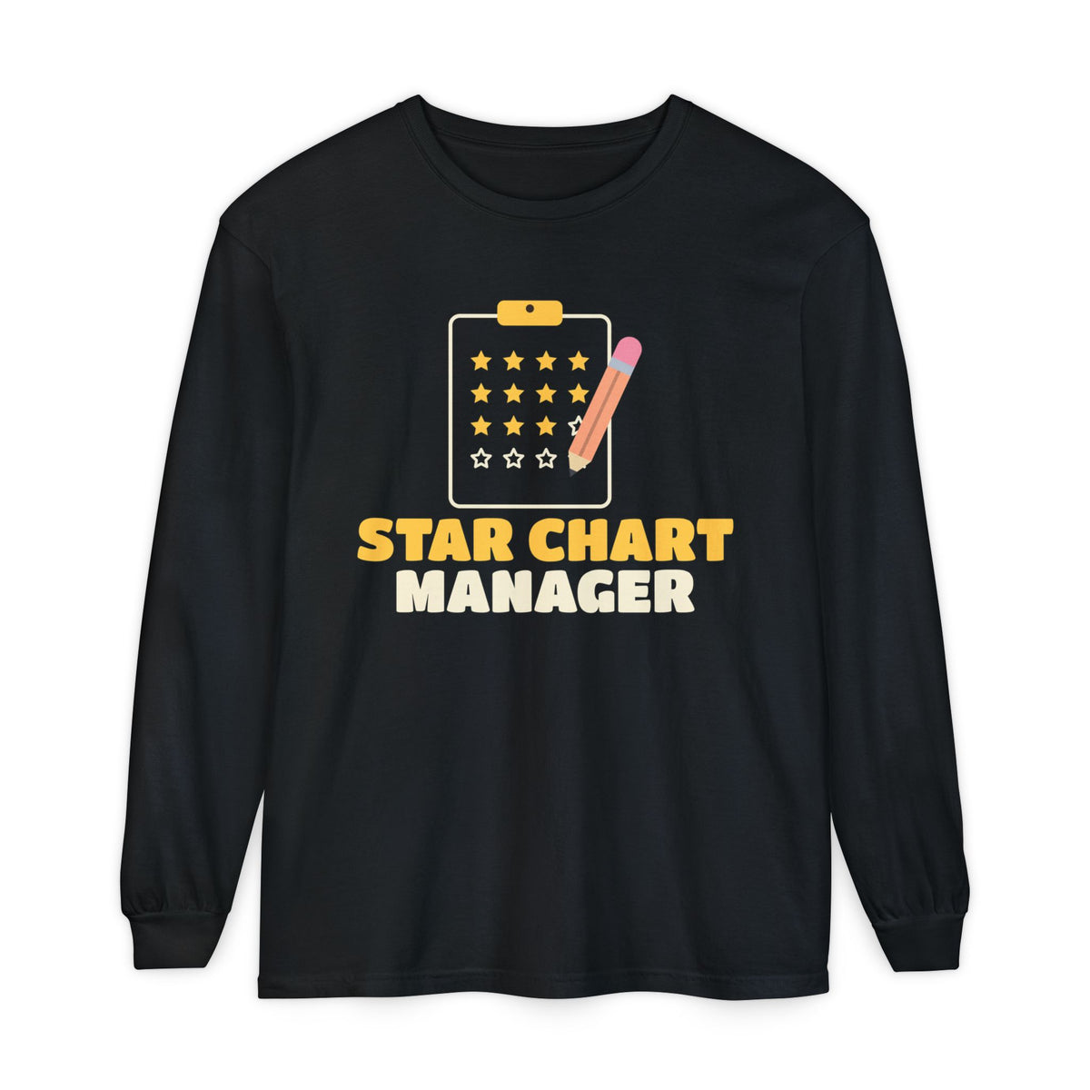 Star Chart Manager Ramadan Long Sleeve Shirt | Muslim Parent Star Chart Manager Reward Board Adab Family | AdabStars Islamic Apparel