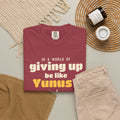 Be Like Yunus (AS) Heavyweight Tee | Prophet Yunus (Jonah) Hope Story, Qur'an 21:87-88 on the Back | AdabStars
