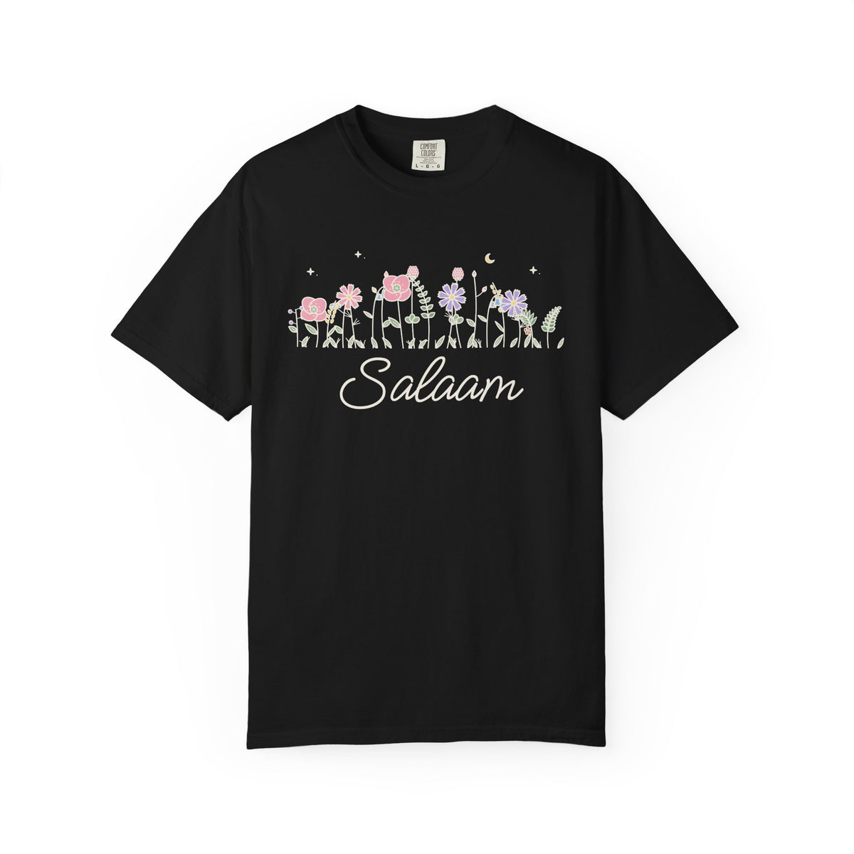 Salaam Meadow Flowers Heavyweight T-Shirt in Black – AdabStars
