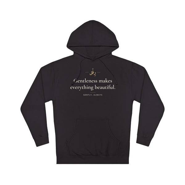 Gentleness makes everything beautiful Hoodie in Black – AdabStars