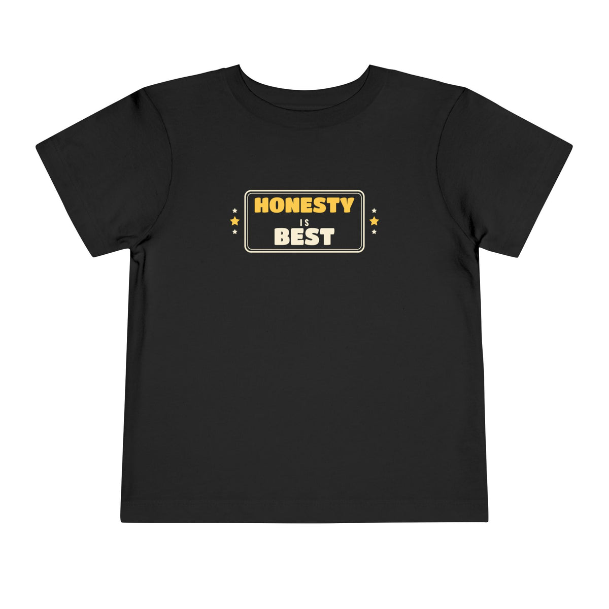 Honesty Is Best Ramadan Toddler Tee | Adab Kids Honesty Is Best Truthful Manners Retro Badge | AdabStars Islamic Kids Apparel