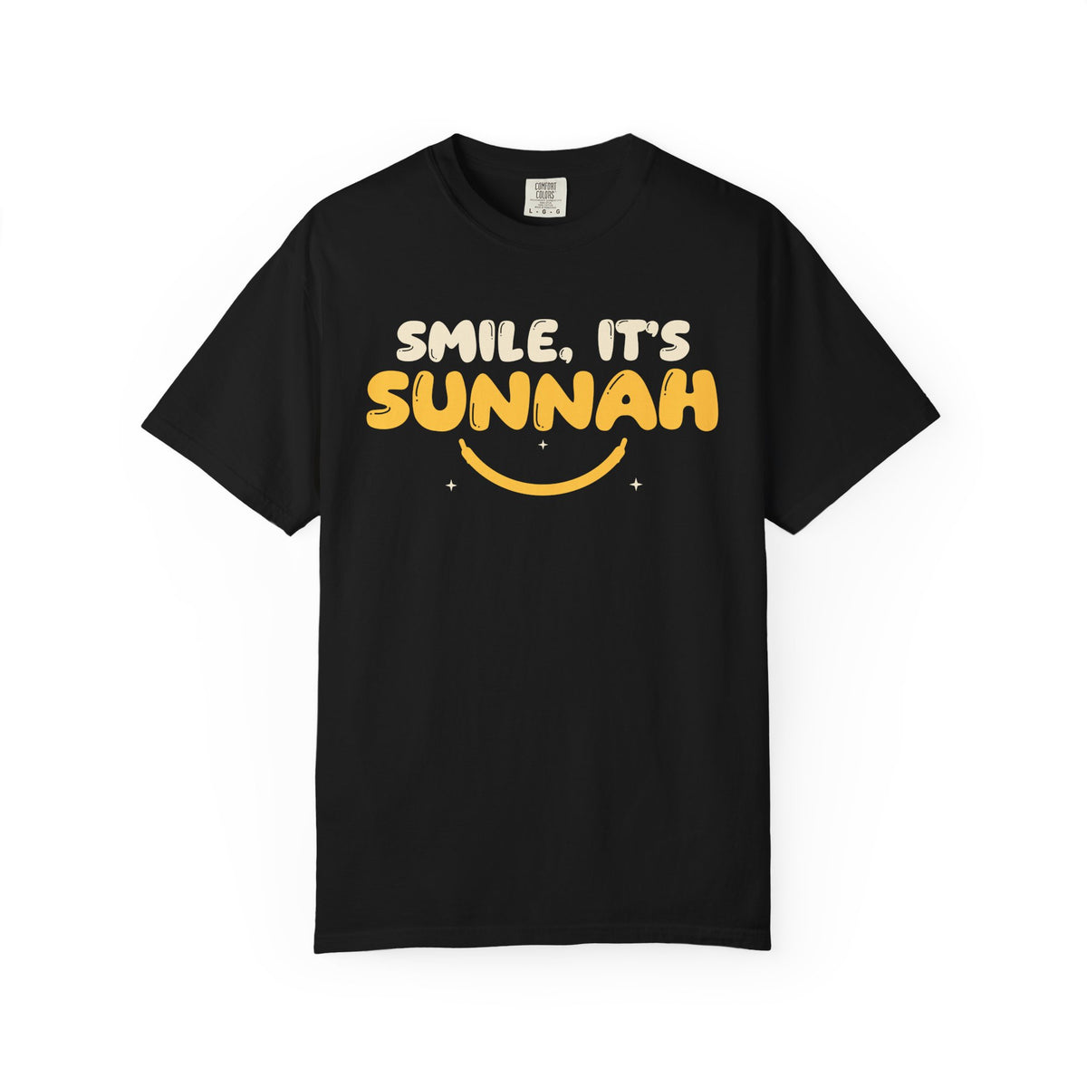 Smile It's Sunnah Islamic Heavyweight T-Shirt in Black – AdabStars