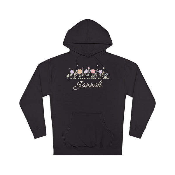 Jannah Meadow Flowers Islamic Hoodie in Black – AdabStars