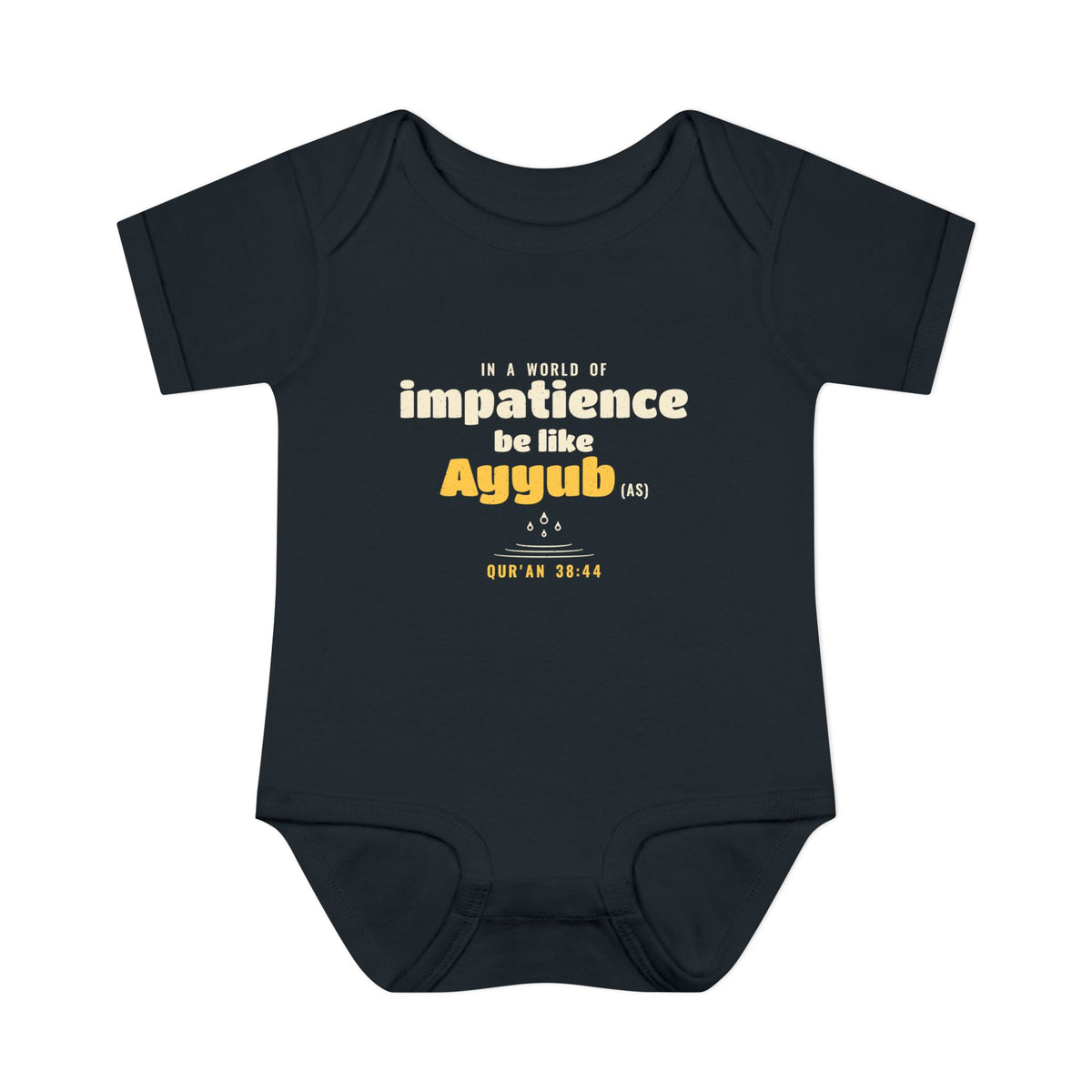 Be Like Ayyub (AS) Baby Bodysuit in Black – AdabStars
