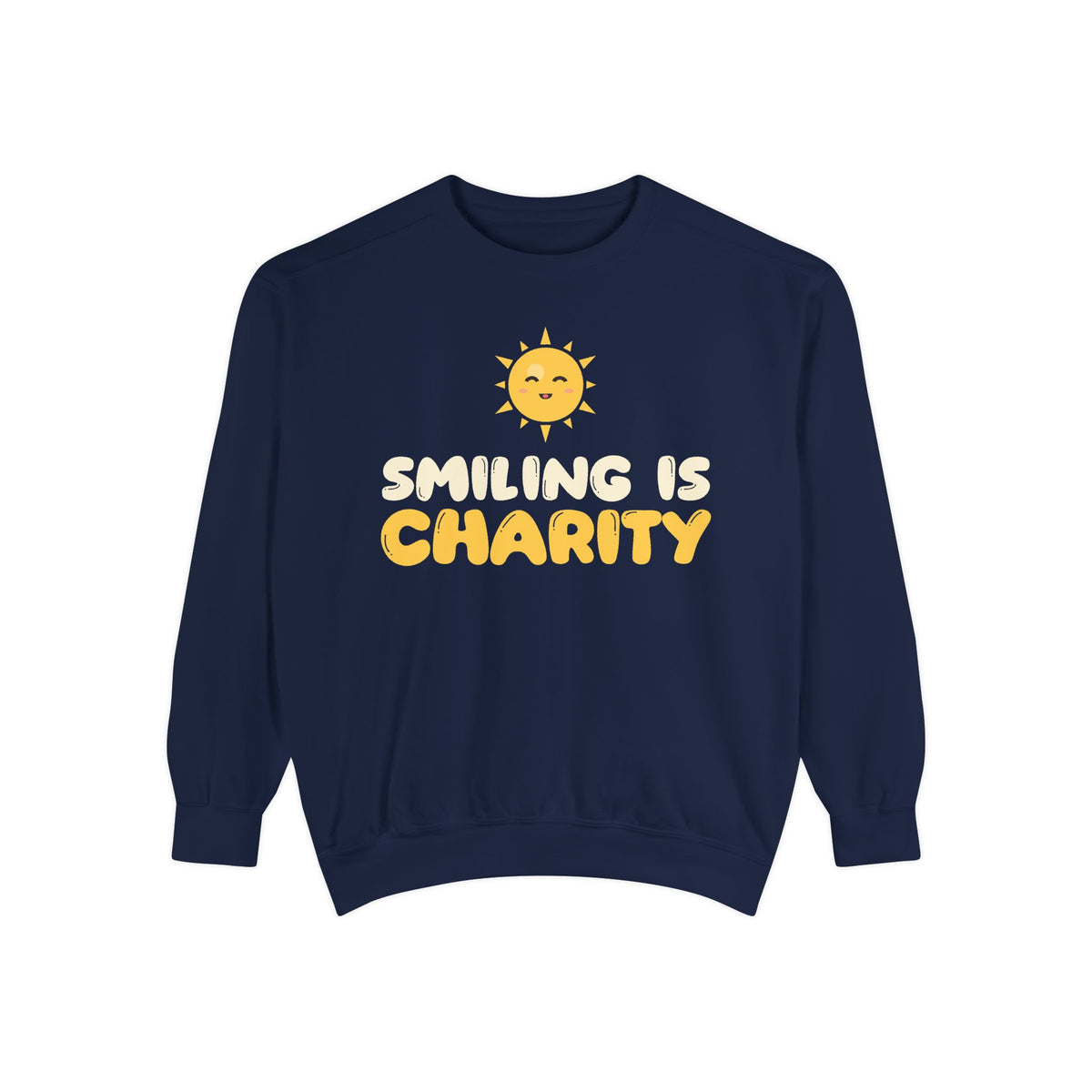 Smiling Is Charity Islamic Sweatshirt | Muslim Kids Islamic Kindness Happy Sun | AdabStars Islamic Kids Apparel