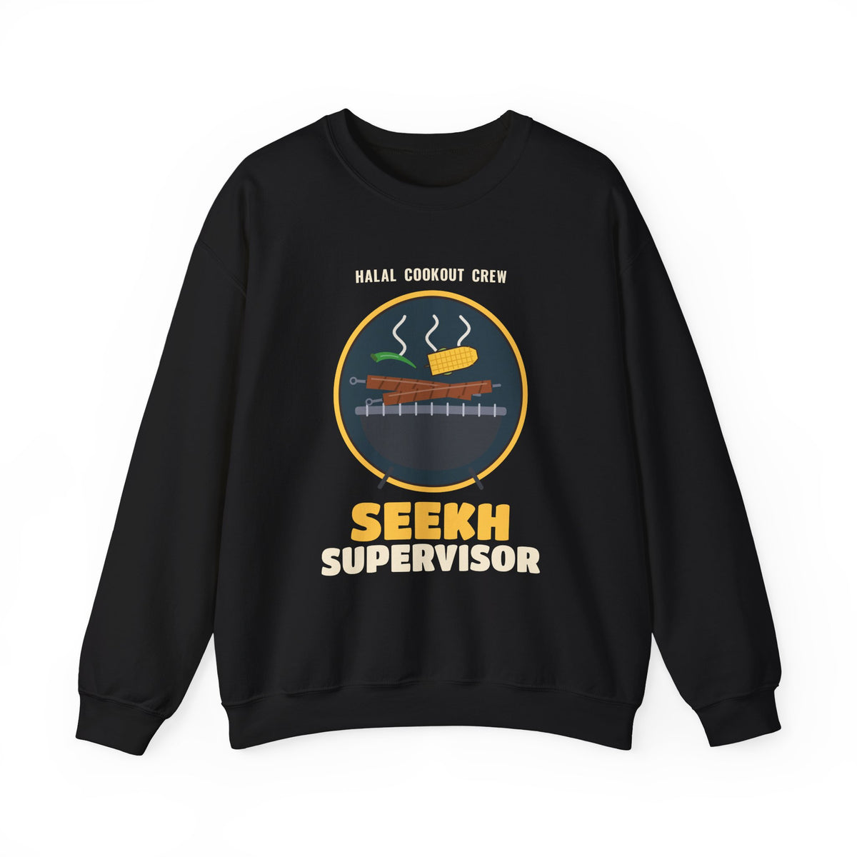 Seekh Supervisor Halal Cookout Sweatshirt in Black – AdabStars