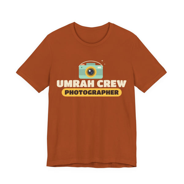 Umrah Crew Photographer Unisex T-Shirt in Autumn – AdabStars