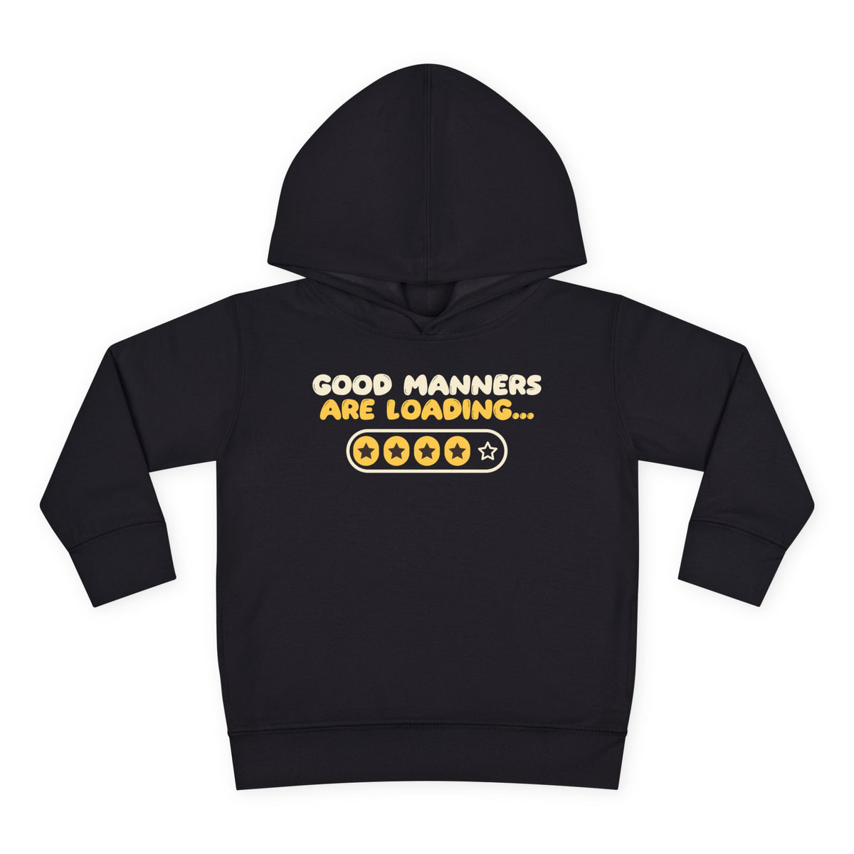 Manners Loading Islamic Toddler Hoodie in Black – AdabStars