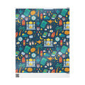 Colorful Islamic Gift Wrapping Paper – Festive Eid & Ramadan Doodle Design back view – Taqwa Arts