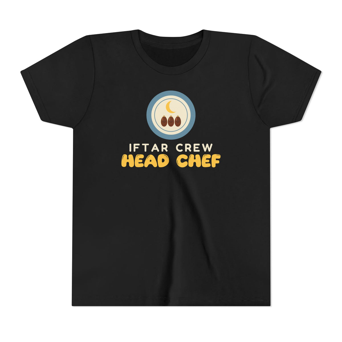Iftar Crew: Head Chef Kids Tee | Crew Head Chef Ramadan Family Cooking Mom Dad | AdabStars Islamic Apparel