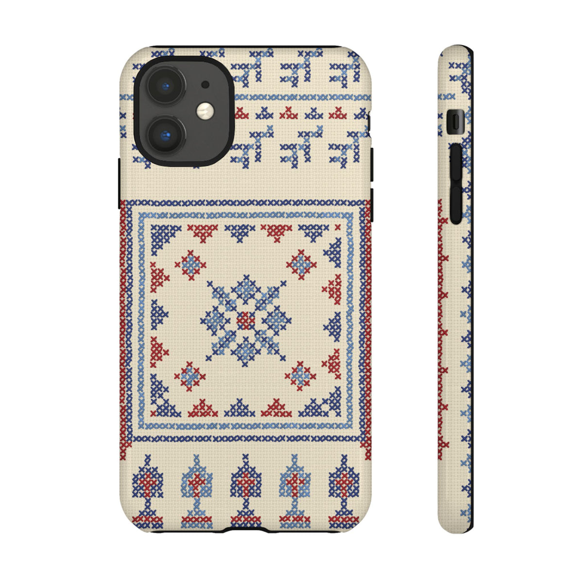 Tatreez Qabbeh Chest Panel Blue Tough Case for iPhone – Taqwa Arts